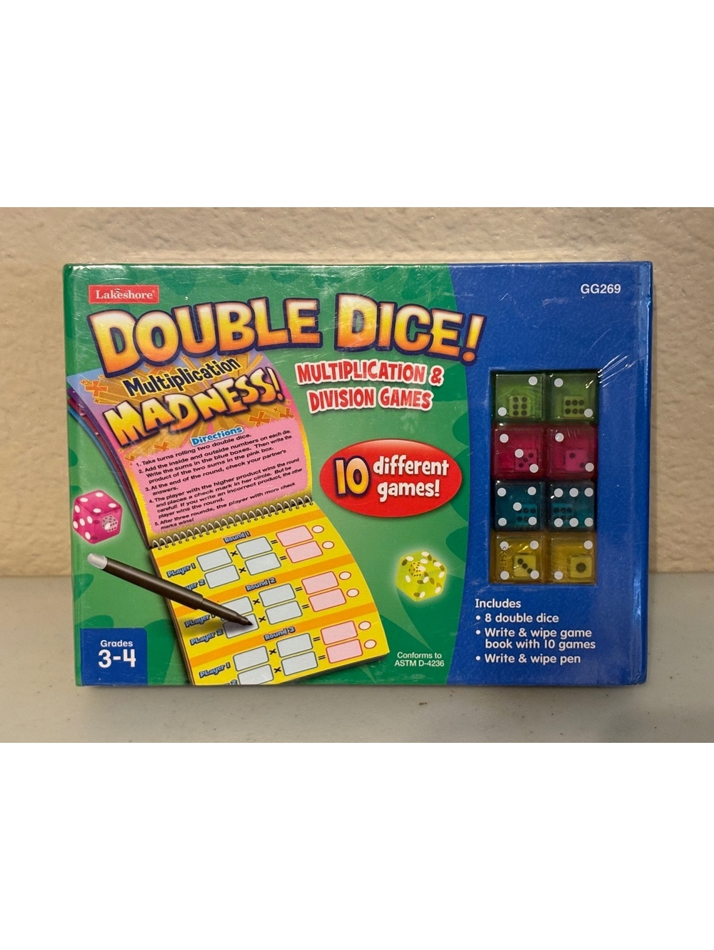 Lakeshore Double Dice! Multiplication & Division Games for Grades 3-4
